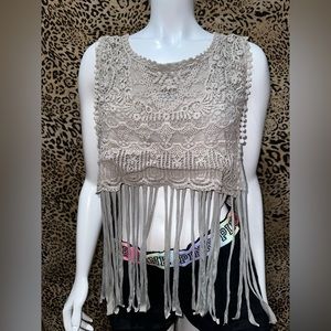 Xl western style crop top